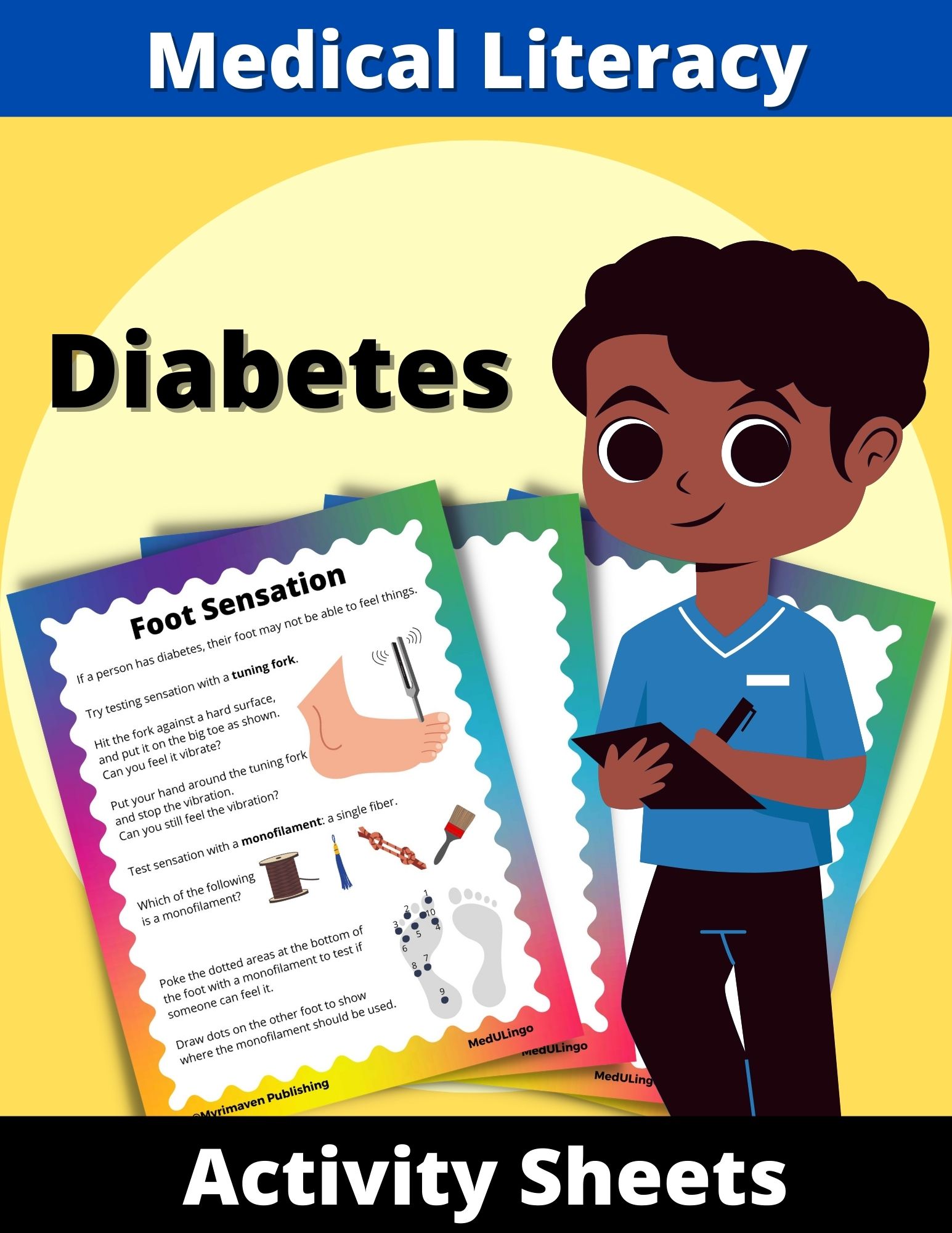 Diabetes - 8 Activity Sheets & Lesson Plan - Medulingo