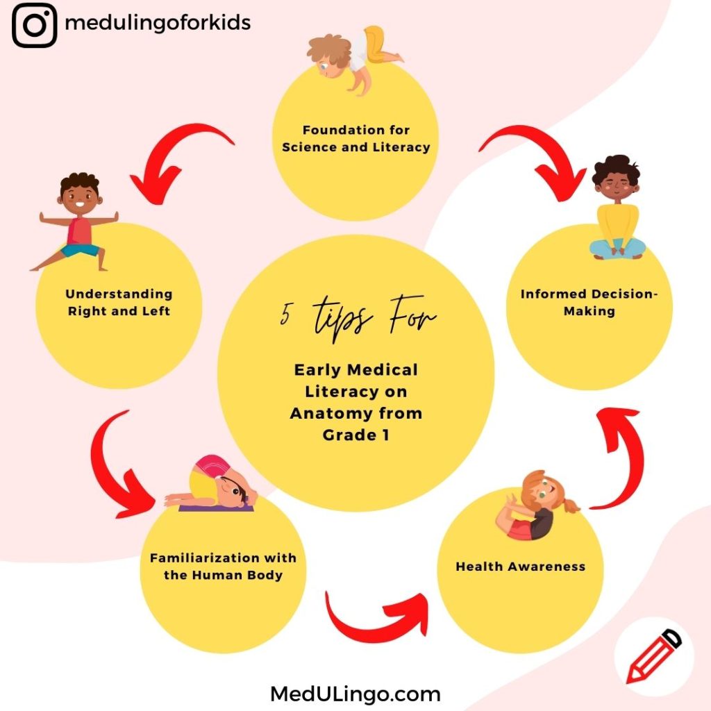 Introducing Medical Literacy on Anatomy in Grade 1